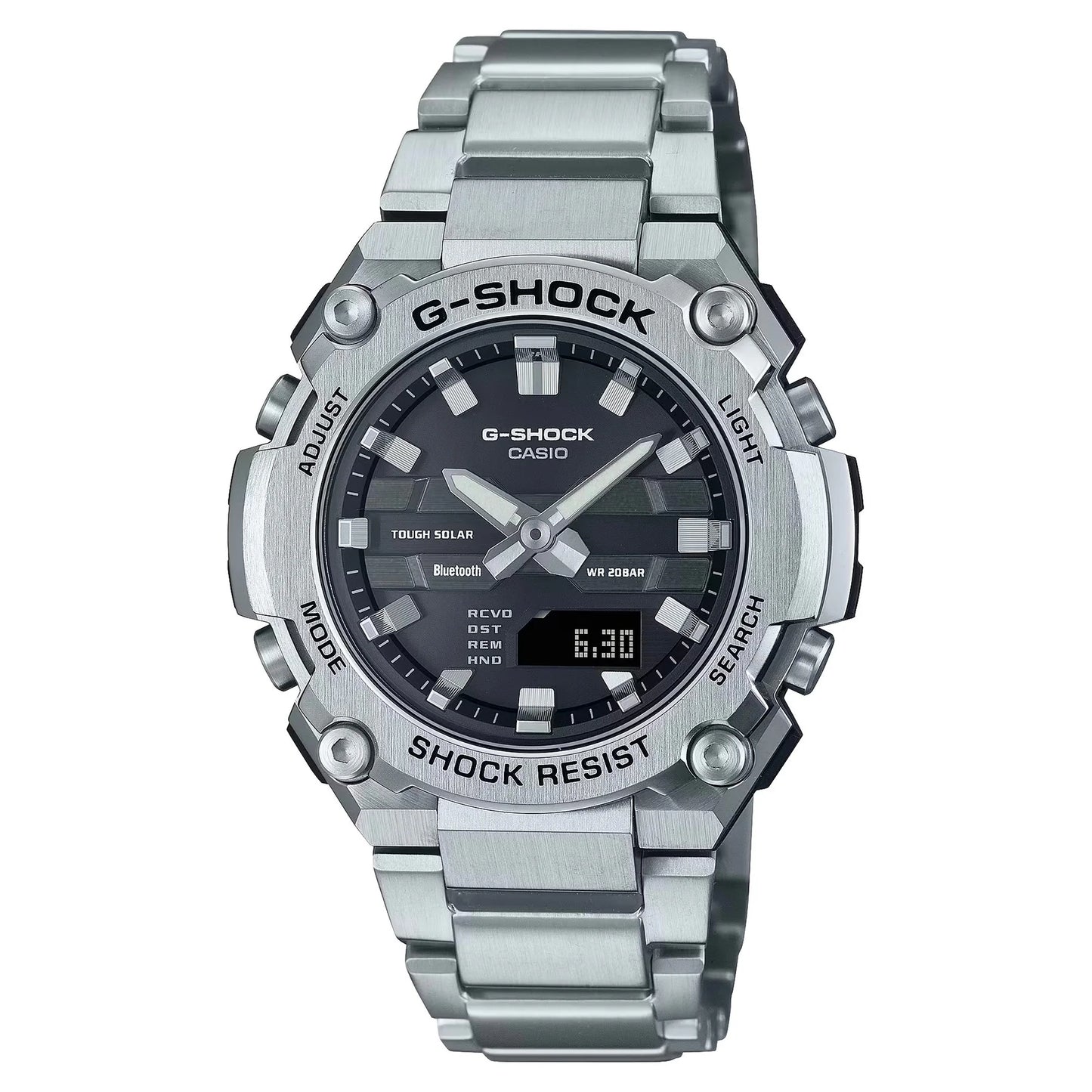 G-SHOCK DUO G STEEL, SOLAR, BLUETOOTH, WORLD-TIME. GSTB600D-1A