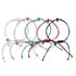 SUE SENSI IN A DREAM BLUE CORD WITH BLUE ENAMEL CROSS BRACELET.