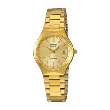 CASIO LADIES ANALOGUE GOLD PLATED WATCH .LTP1170N-9A