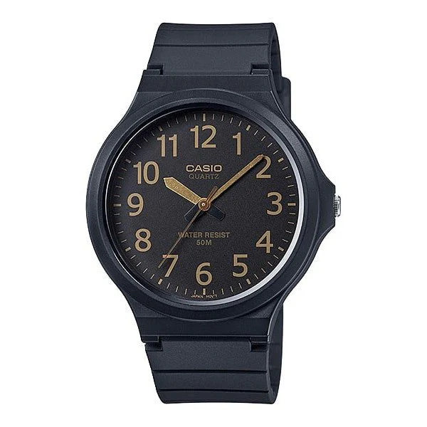 CASIO Standard MW240-1B2 Black Resin Analogue Watch