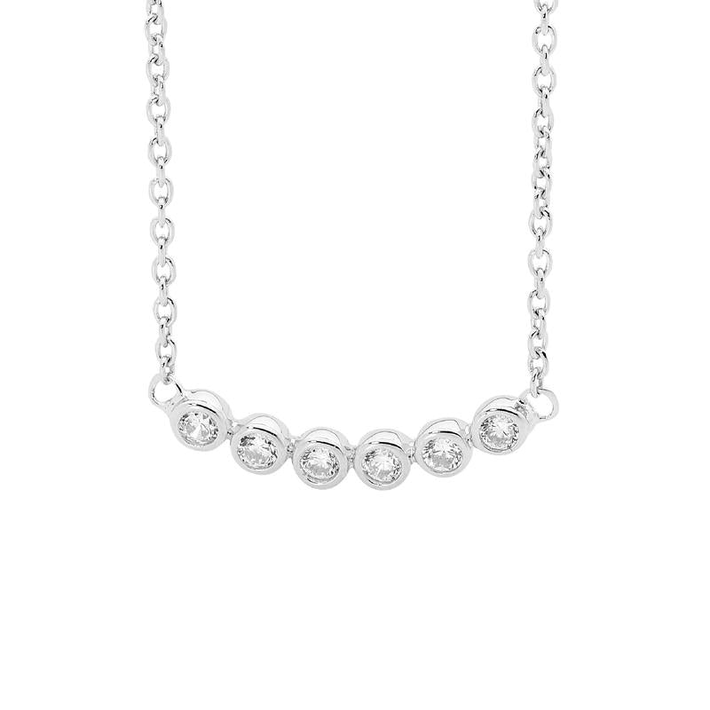 ELLANI STERLING SILVER RHODIUM PLATED NECKLACE P781