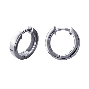 STERLING SILVER 3.3 X 10MM HUGGIE EARRINGS