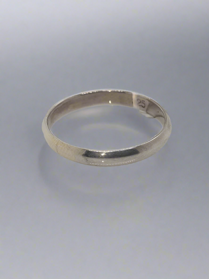 STERLING SILVER 3MM PLAIN RING