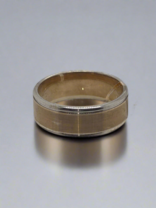 9CT TWO TONE EZI FIT RING