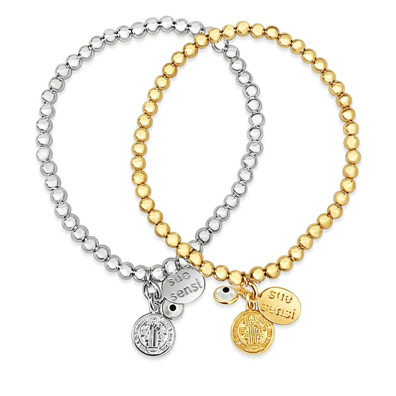 SUE SENSI ST BENEDICT MINI CHARM BRACELET